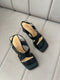 Ladies Cross Strap Open Toe Heels